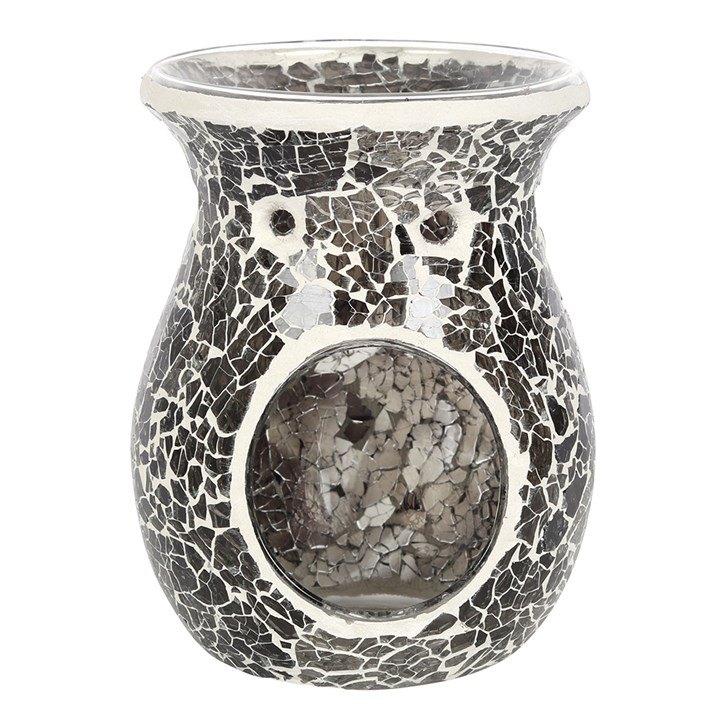 Small Gunmetal Grey Oil Burner and Wax Warmer