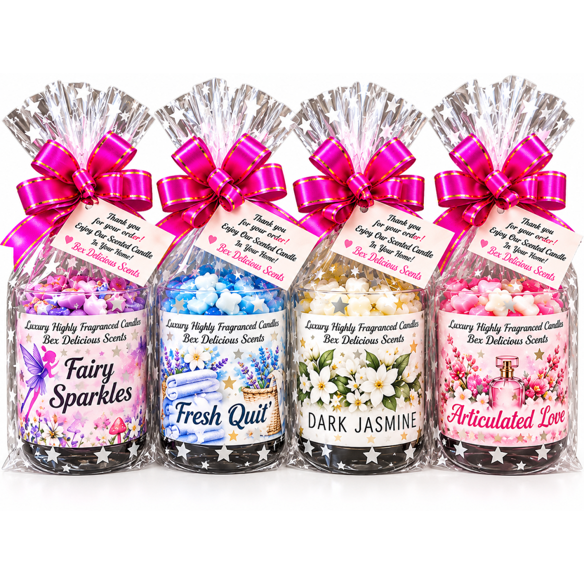 Beautiful Decorative Candles 30cl Glass